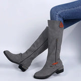 LOVEMI  Bottes Grey / 4 Lovemi -  Plus Size Amazon Flat Zipper Women Boots