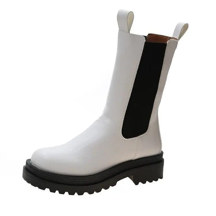 LOVEMI  Bottes White high / 7.5 Lovemi -  Short boots women Martin boots