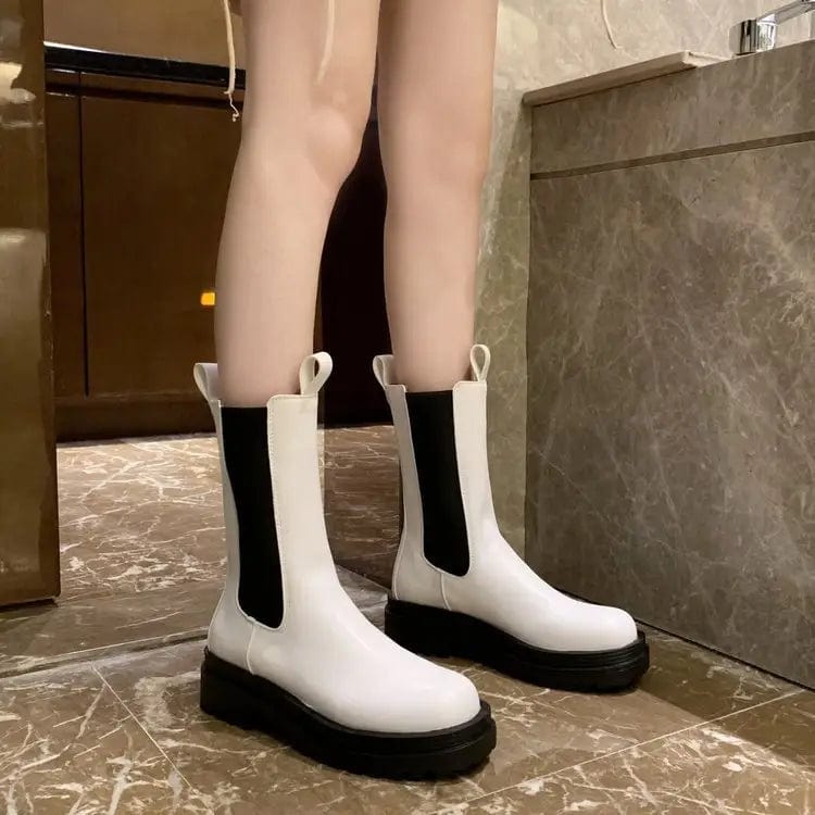 LOVEMI  Bottes White short / 7 Lovemi -  Short boots women Martin boots