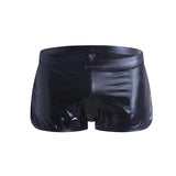 LOVEMI  Boxer M Black / L Lovemi -  Faux leather boxer shorts