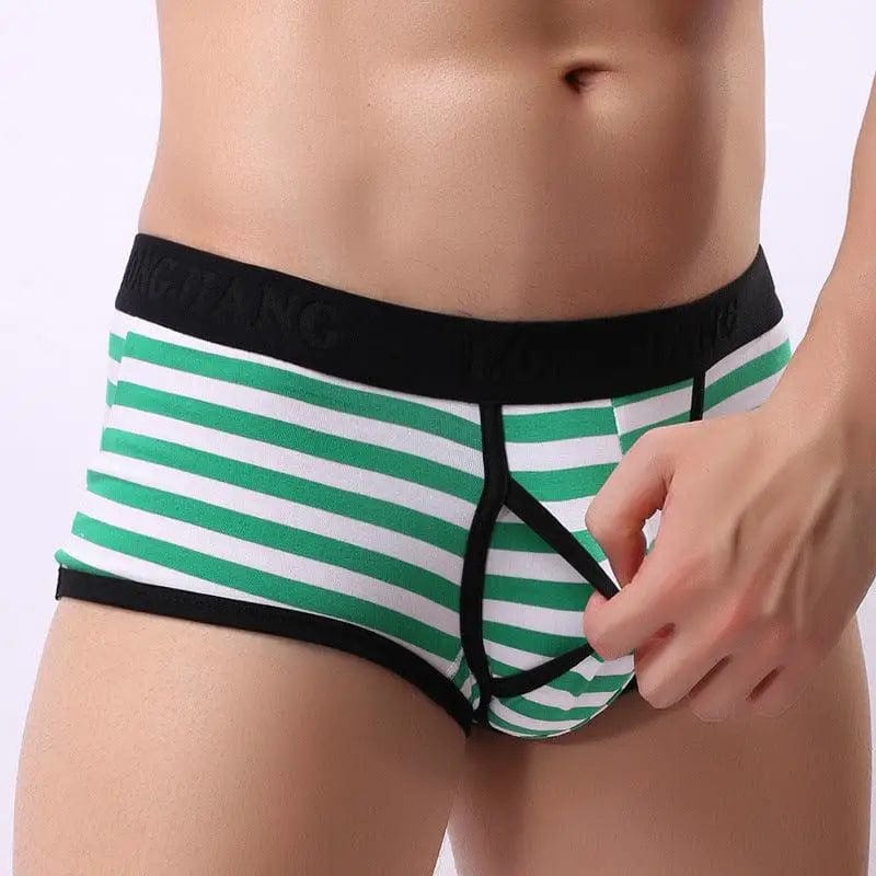 LOVEMI  Boxer M Green / S Lovemi -  New Men's Underwear Boxer Briefs Side Opening Boxer Briefs
