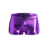 LOVEMI  Boxer M Purple / S Lovemi -  Faux leather boxer shorts