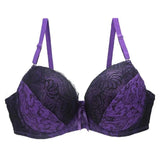 LOVEMI  Bras Purple / 80E Lovemi -  Lace Print Color Block Lingerie