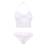 LOVEMI  Bras White / L Lovemi -  New erotic lingerie Sexy perspective pajamas set Sling lace