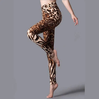 LOVEMI - Brushed Printed High Waist Pants Yoga Leggings