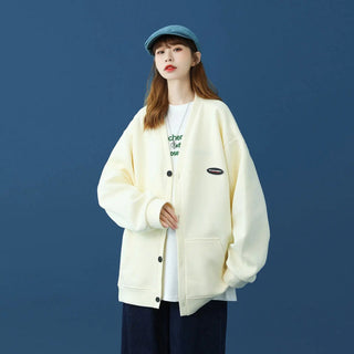 LOVEMI - Cardigan Jacket Female Niche Cool Girl Wearing A Top