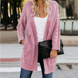 LOVEMI - Cardigan Sweater Female New Qiu Dong Big yards Loose Coat Tw