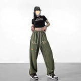 LOVEMI  cargo Lovemi -  Women's New Fall Straight Green Pants