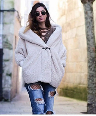 LOVEMI - Cashmere Jacket European And American Warm Fur Coat