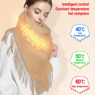 Cashmere Like Intelligent Timing Heating Scarf - 1