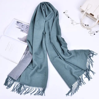 Cashmere Like Intelligent Timing Heating Scarf - Bean green