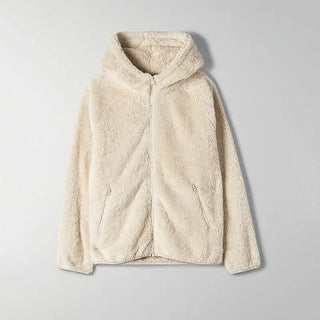 LOVEMI - Casual Solid Color Long Sleeve Fleece Hoodie