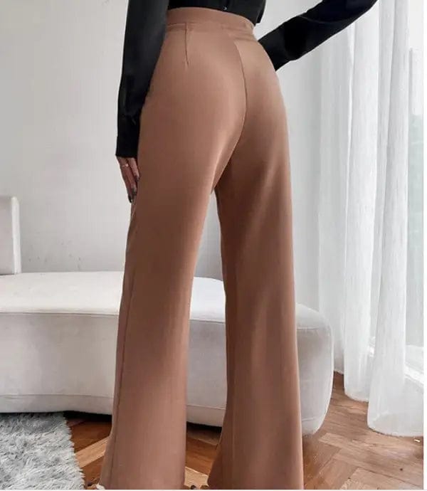 LOVEMI  ccargo Lovemi -  Loose Straight Pants Women High Waist Casual Trousers
