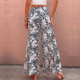LOVEMI  ccargo Lovemi -  Summer New Women's Printed High-waisted Bootcut Pants