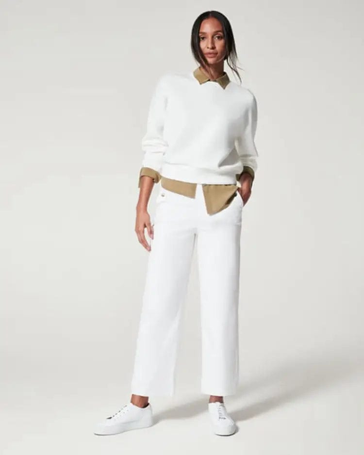 LOVEMI  ccargo White / S Lovemi -  High Waist Pants Women's Casual Loose Straight Trousers Slender Temperament Pants
