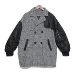 LOVEMI - Check suit collar cardigan jacket