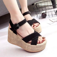 Chic Espadrille Wedge Sandals for Summer Style-2