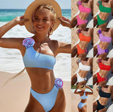 LOVEMI - Chic One-Shoulder Bikinis for Trendy Beach Style
