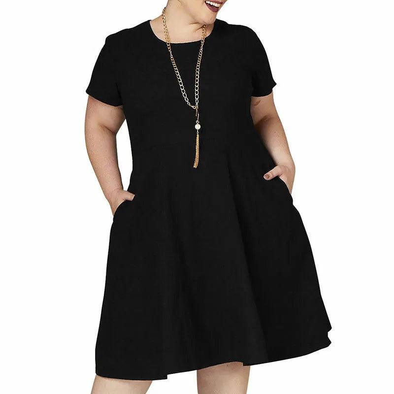 Big size 9XL 2022 Summer Fat MOM Woman dress Loose plus size women clothing 9xl dress vestidos clearance sale-1