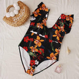 2022 Women New Swimsuit One Piece Plus Size Push Up Swimwear Large Big Plussize Swimming Suits Beachwear Bathing Suits-4