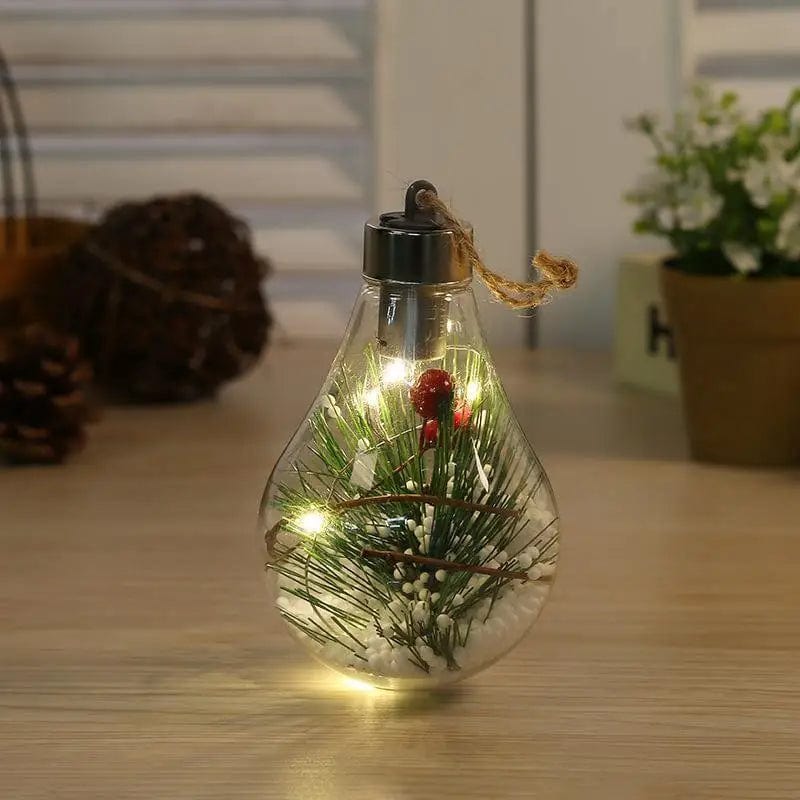 LOVEMI Christmas 02 style Lovemi -  Transparent Christmas Tree Decoration Pendant Plastic Bulb
