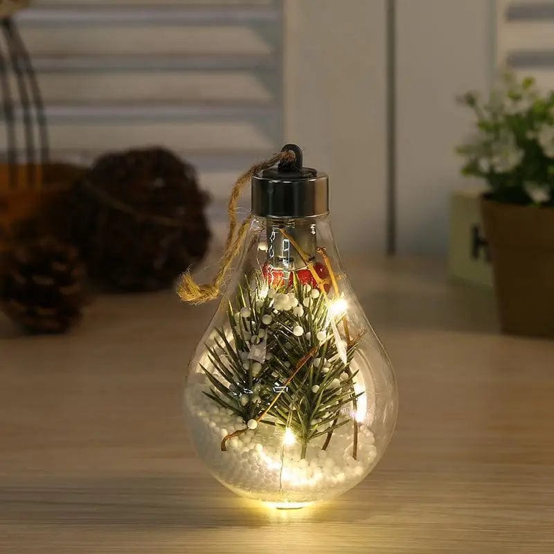 LOVEMI Christmas 03 style Lovemi -  Transparent Christmas Tree Decoration Pendant Plastic Bulb