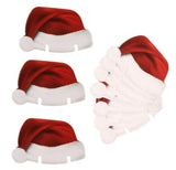 LOVEMI  Christmas 1 / 10pcs Lovemi -  10PcsLot Paper Red Christmas Hat Wine Champagne Tipple Cup Card Christmas Party Table Decor DIY Decorations For Home