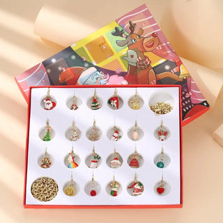 LOVEMI - Christmas Advent Calendar Christmas Themed DIY Charm Jewelry