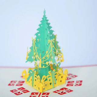 LOVEMI - Christmas card gifts 3D stereo greeting card Christmas tree