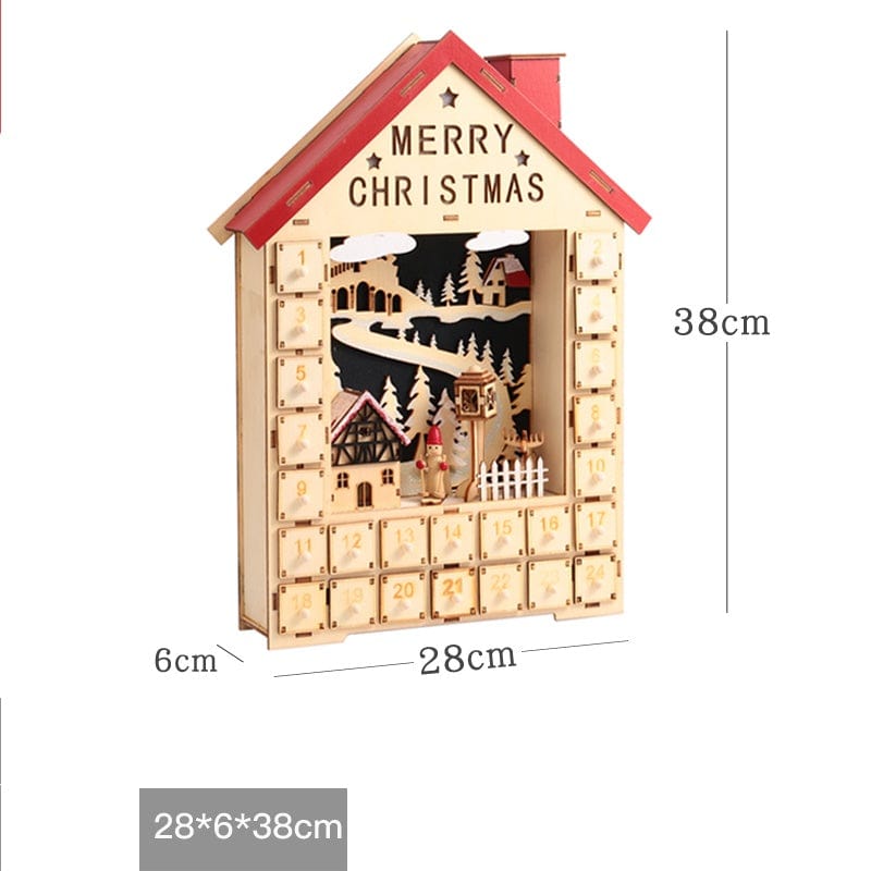 LOVEMI  Christmas Christmas house Lovemi -  Christmas decoration wooden calendar