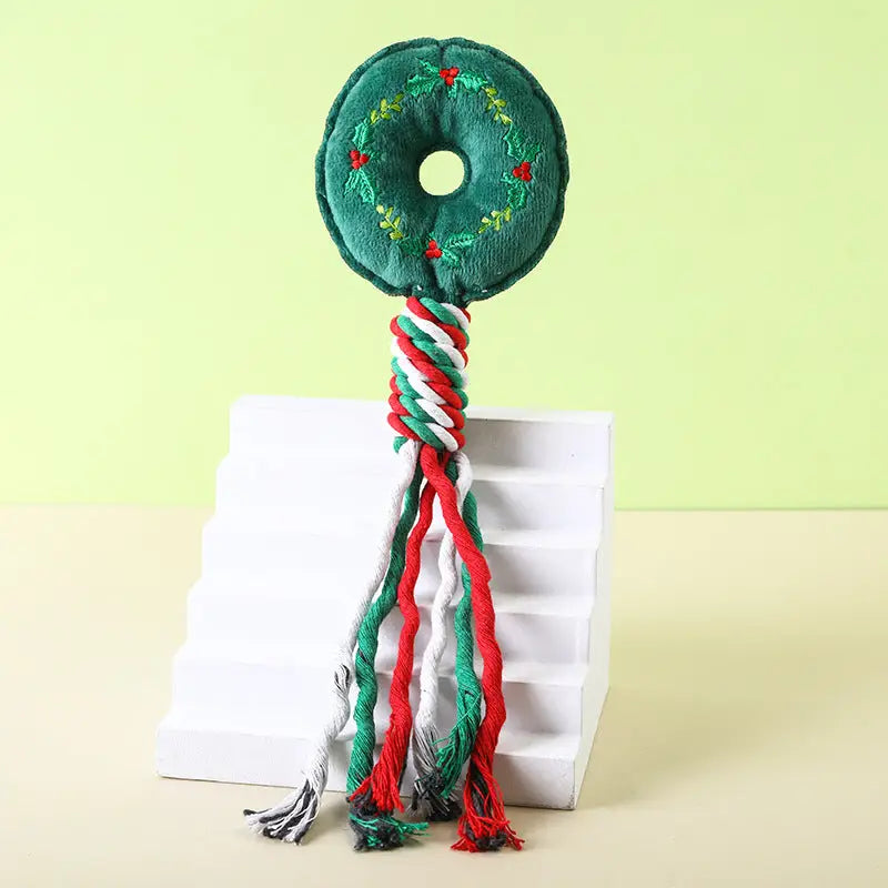 Lovemi - Christmas Cotton String Pet Plush Toy Molar