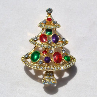 LOVEMI - Christmas crystal brooch