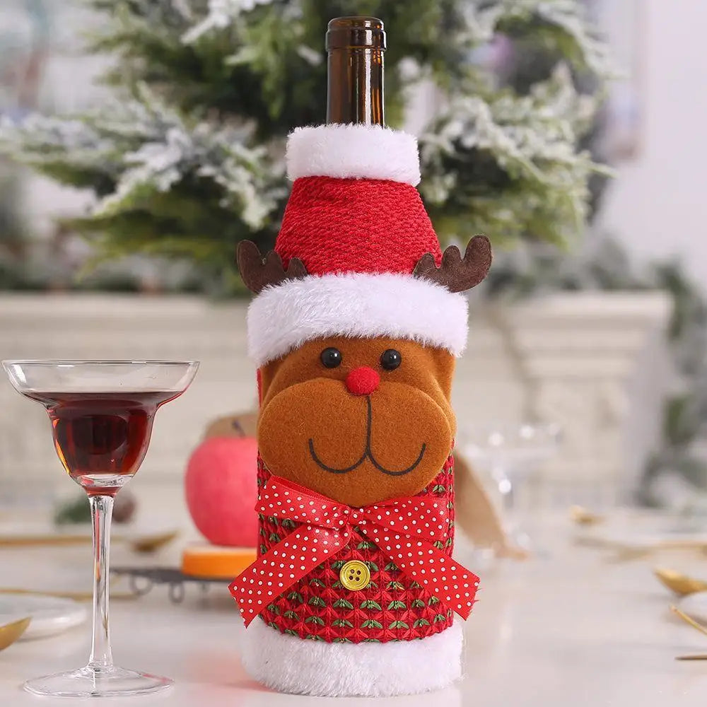 LOVEMI - Christmas Decorations Christmas Wine Bottle Socks