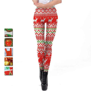 LOVEMI - Christmas digital print tight leggings