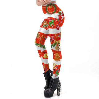 LOVEMI - Christmas digital print tight leggings