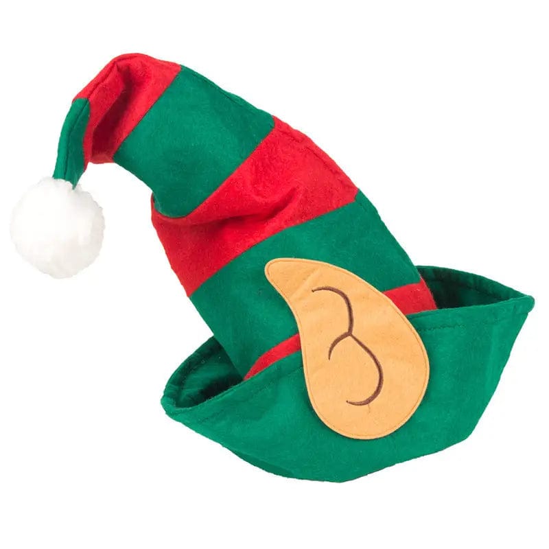 LOVEMI  Christmas Elf Hat Lovemi -  Red And Green Striped Hat Christmas Party Decoration