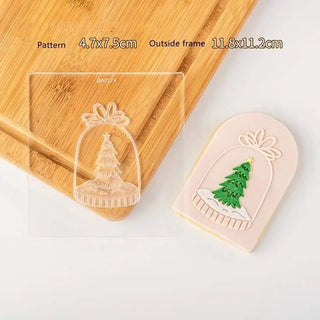 LOVEMI - Christmas Elk Bell Gift Santa Claus Tree Fondant Biscuit