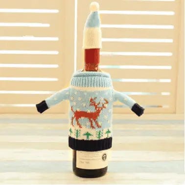 LOVEMI Christmas Elk Lovemi -  Knitted Christmas Bottle Set
