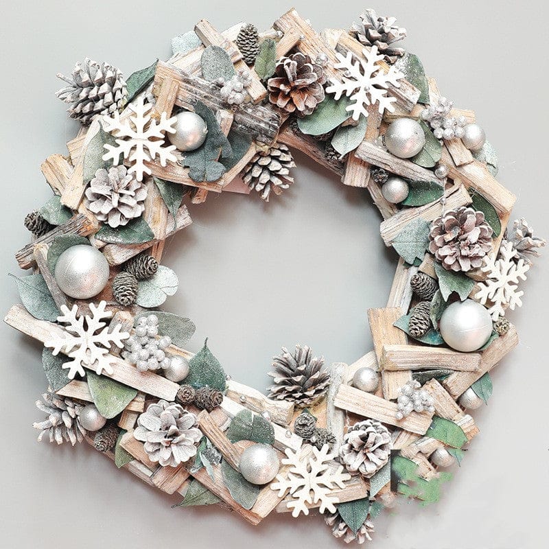 LOVEMI  Christmas Garland silver large Lovemi -  Christmas wreath wreath