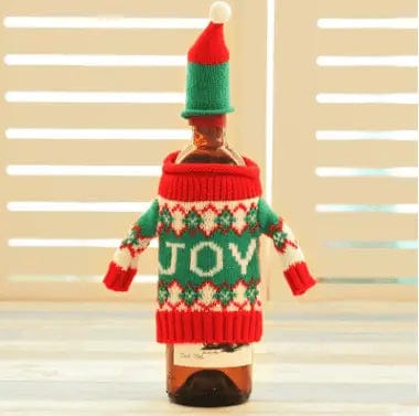LOVEMI Christmas JOY Lovemi -  Knitted Christmas Bottle Set