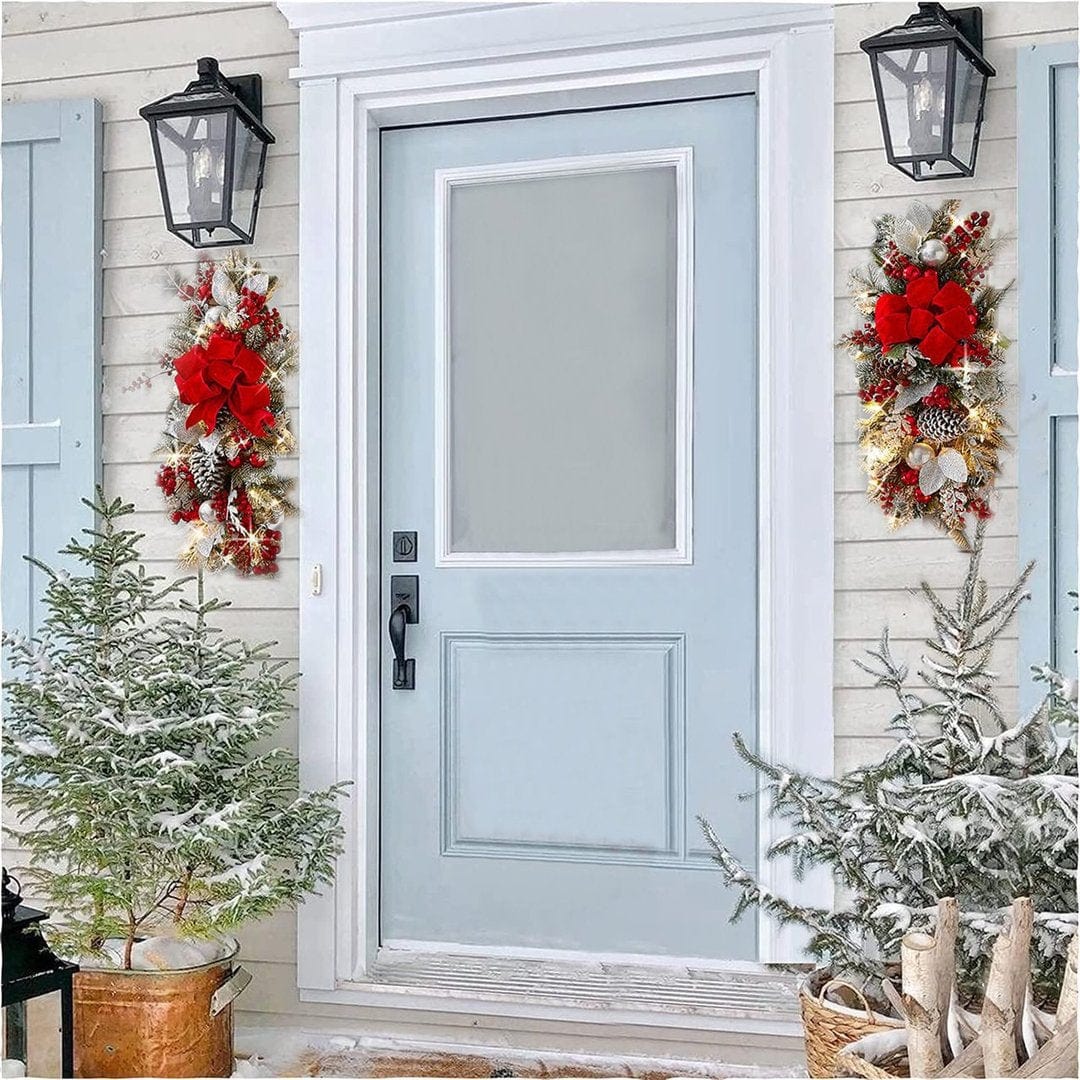 LOVEMI  Christmas Lovemi -  Christmas Day Door Curtain Home Decoration Hanger