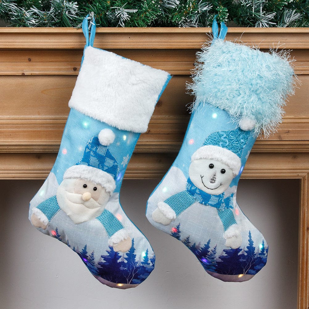 LOVEMI  Christmas Lovemi -  New Year Christmas Decor For Home Glowing Large Christmas Socks Gift Candy Bag With Lights Christmas Ornaments