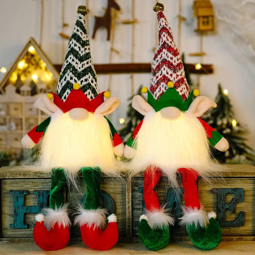LOVEMI  Christmas Lovemi -  Rudolph Doll With Christmas Elf With Lights