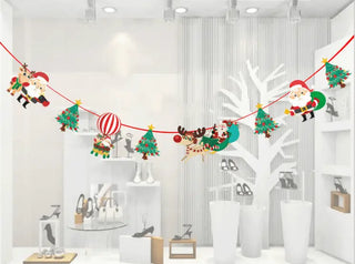 LOVEMI - Christmas ornament cartoon hanging flag
