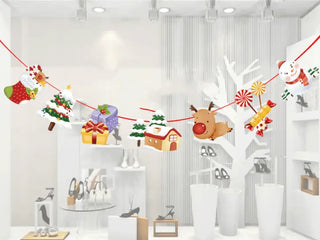 LOVEMI - Christmas ornament cartoon hanging flag