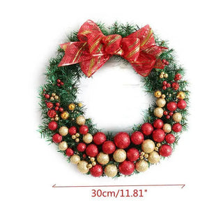 LOVEMI - Christmas Party Home Decoration 30cm Wreath Rattan Pendant