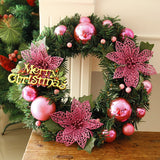 LOVEMI  Christmas Pink Lovemi -  Christmas Decorations Christmas Wreath Home Decor For Home Garden Decorations Mall Door Decoration