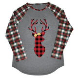 LOVEMI - Christmas Print Long Sleeve Pullover Loose Top