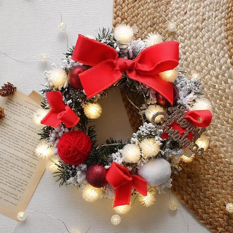 LOVEMI Christmas Red / 30cm Lovemi -  Multicolor Christmas Pendant LED Light String Wreath Package