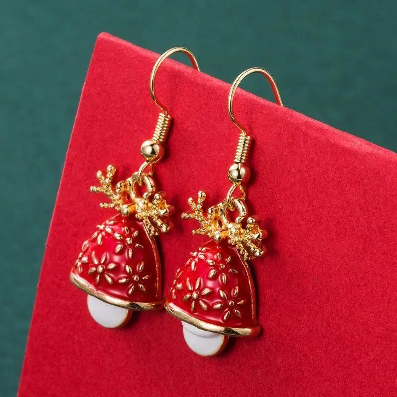 LOVEMI - Christmas Series Santa Claus Snowflake Elk Earrings With